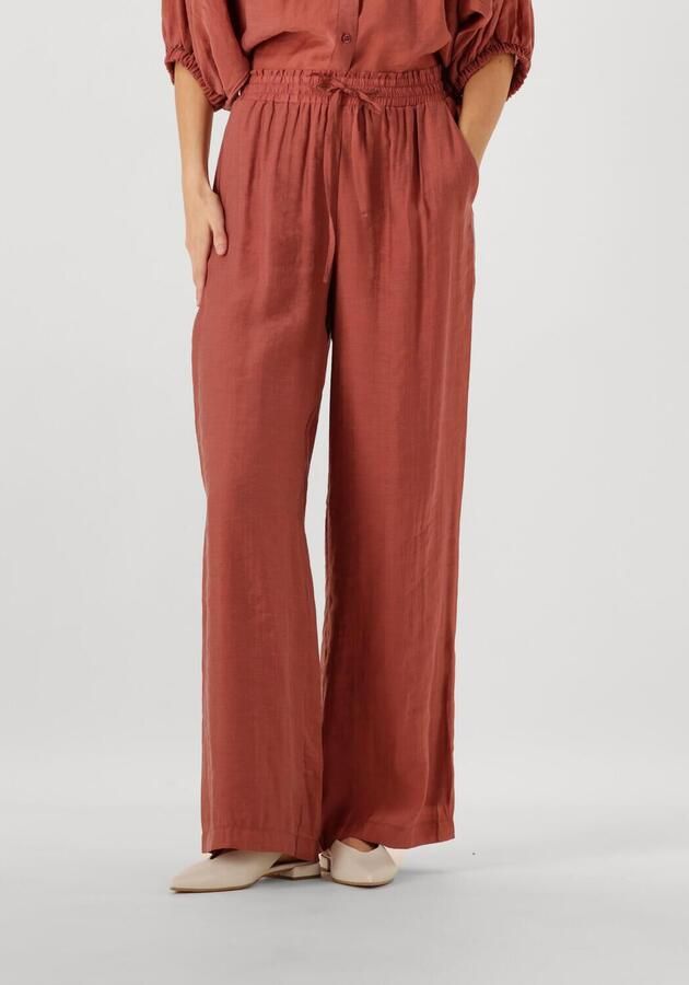 AMAYA Amsterdam straight regular waist broek oudroze - Foto 4