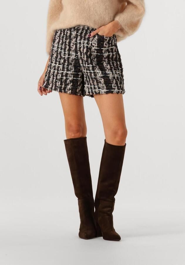 AMAYA Amsterdam straight high waist casual short zwart - Foto 4