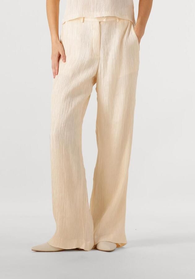 AMAYA Amsterdam straight regular waist broek ecru - Foto 4