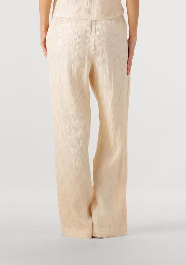 AMAYA Amsterdam straight regular waist broek ecru