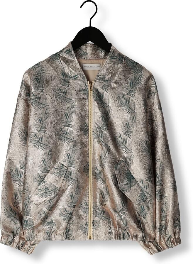Amaya Amsterdam Gouden Bomberjack voor Vrouwen Multicolor Dames