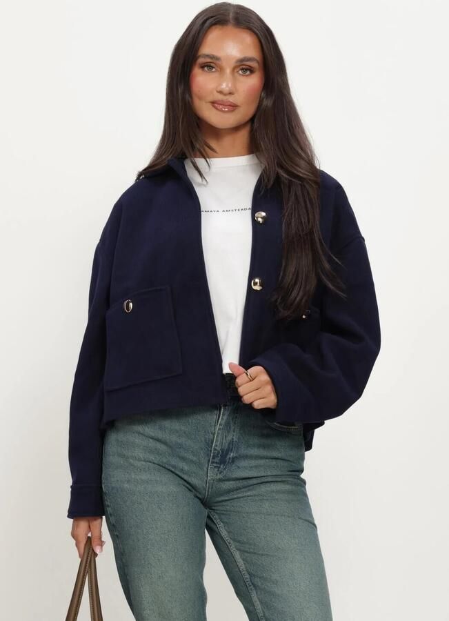 AMAYA AMSTERDAM Dames Jassen Bloom Jacket Donkerblauw