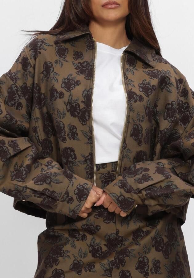 AMAYA AMSTERDAM Dames Jassen Cruz Jacket Khaki - Foto 3