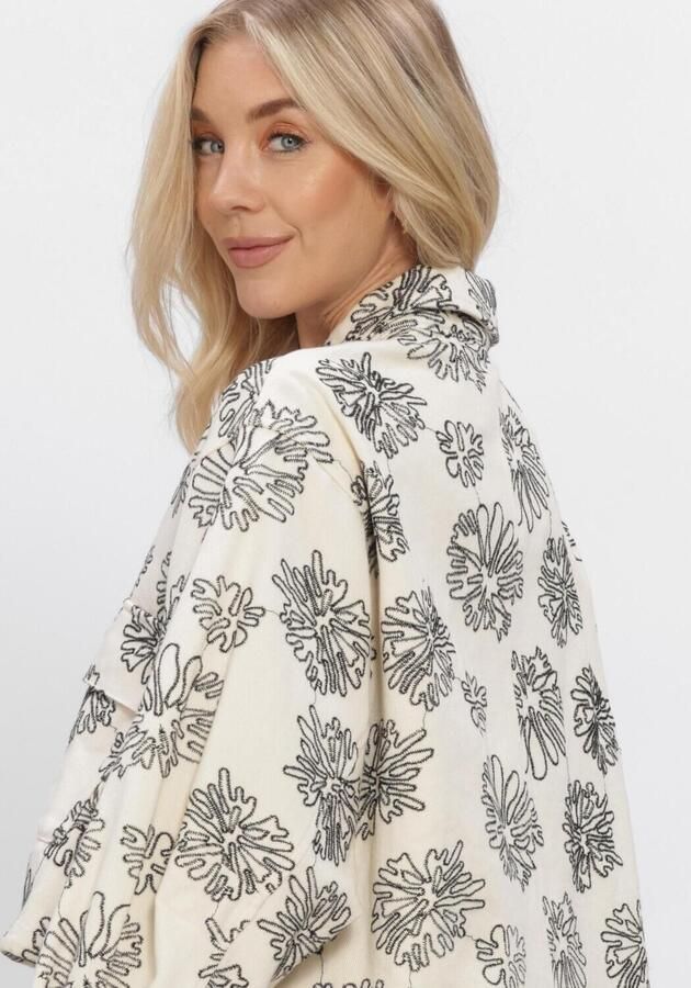 AMAYA AMSTERDAM Dames Jassen Myra Jacket Ecru - Foto 4