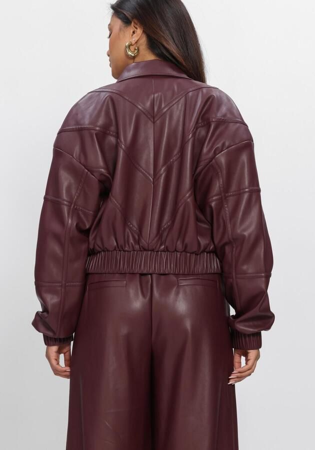 AMAYA AMSTERDAM Dames Jassen Riven Jacket Bordeaux - Foto 3