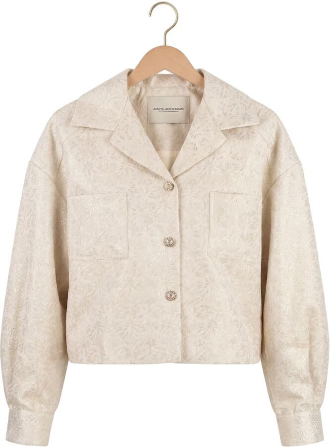 AMAYA AMSTERDAM Dames Jassen Salia Jacket Creme - Foto 2