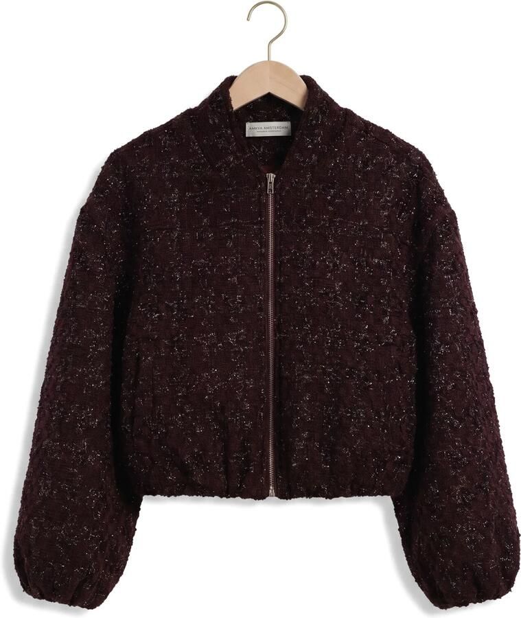 AMAYA AMSTERDAM Dames Jassen Snowfall Jacket Bordeaux - Foto 2