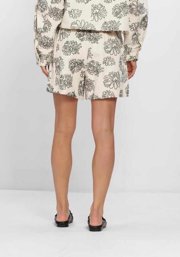 AMAYA Amsterdam high waist gebloemde casual short beige - Foto 3
