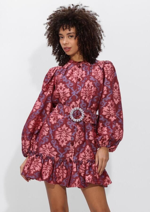 AMAYA Amsterdam korte jurk met paisley print roze