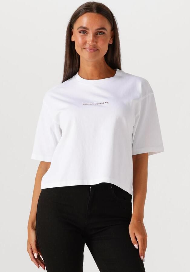 AMAYA AMSTERDAM Dames Tops & T-shirts Bailey Wit - Foto 4