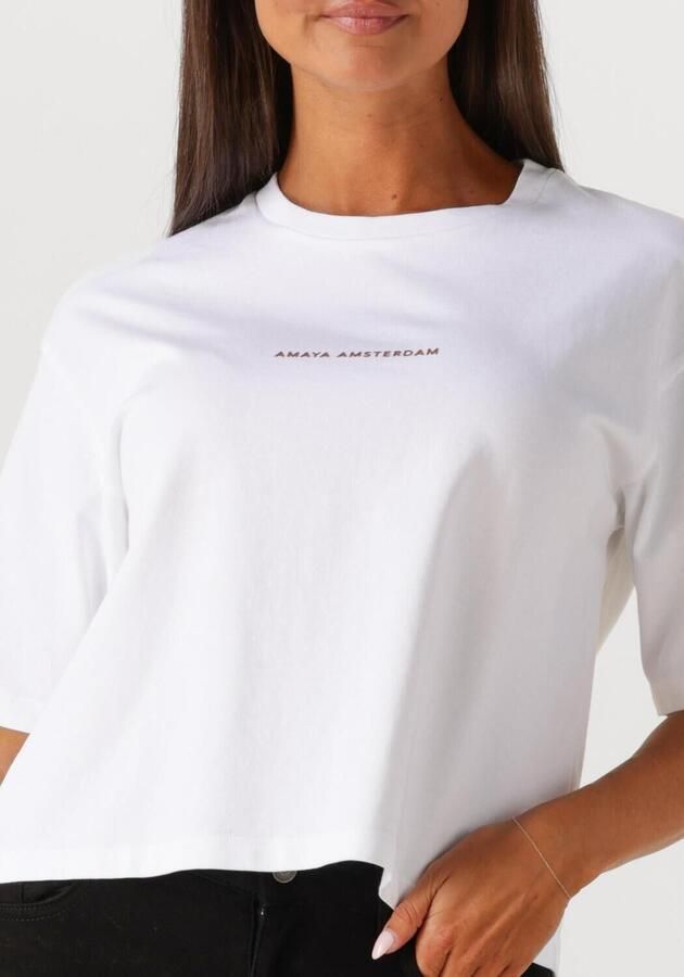 AMAYA AMSTERDAM Dames Tops & T-shirts Bailey Wit - Foto 2
