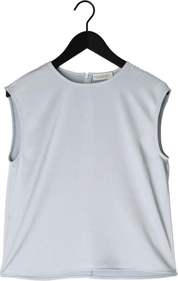 AMAYA AMSTERDAM Dames Tops & T-shirts Fleur Lichtblauw - Foto 3