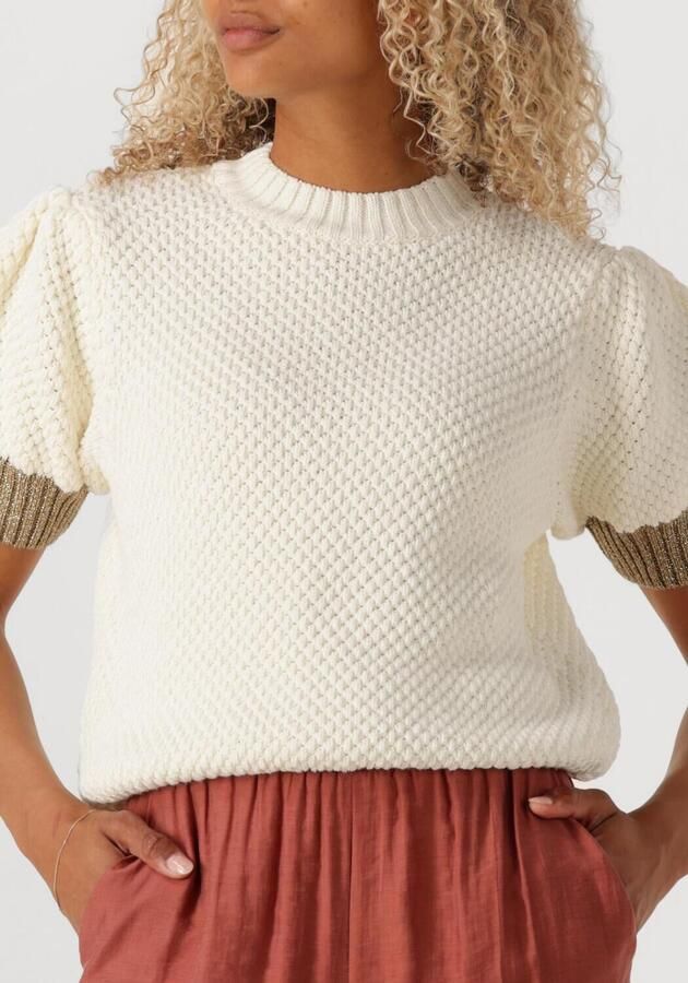 AMAYA AMSTERDAM Dames Tops & T-shirts Liv Knitwear Wit - Foto 3
