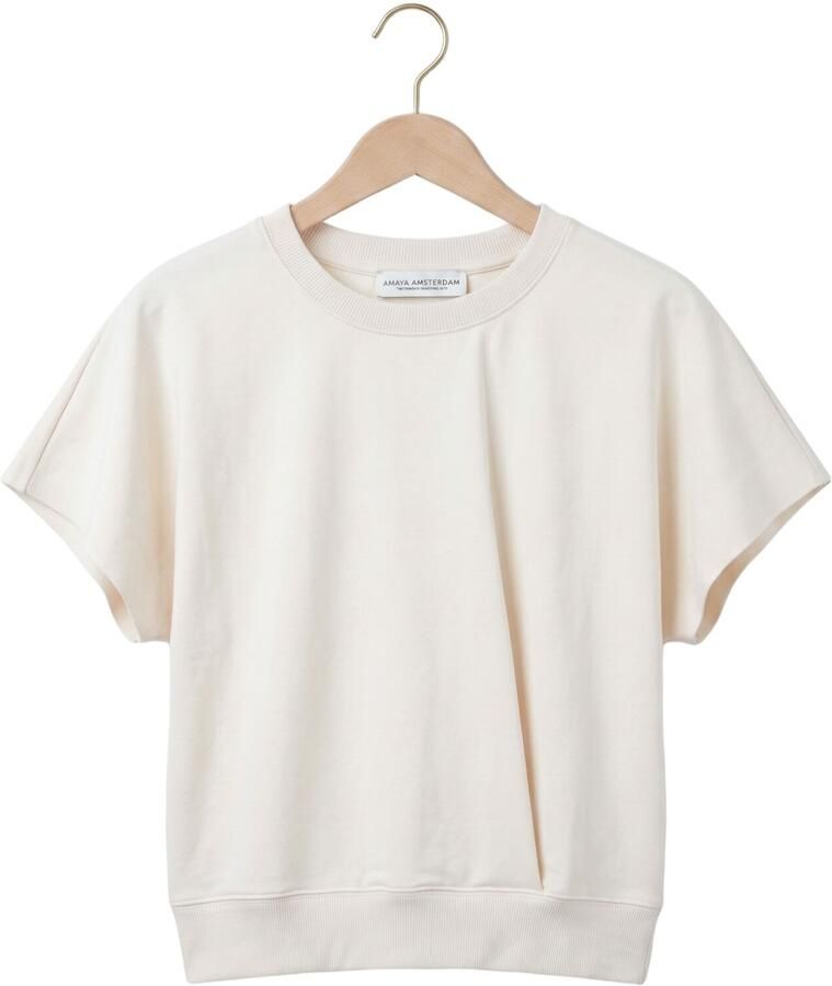 AMAYA AMSTERDAM Dames Tops & T-shirts Muck Shirt Ecru - Foto 2