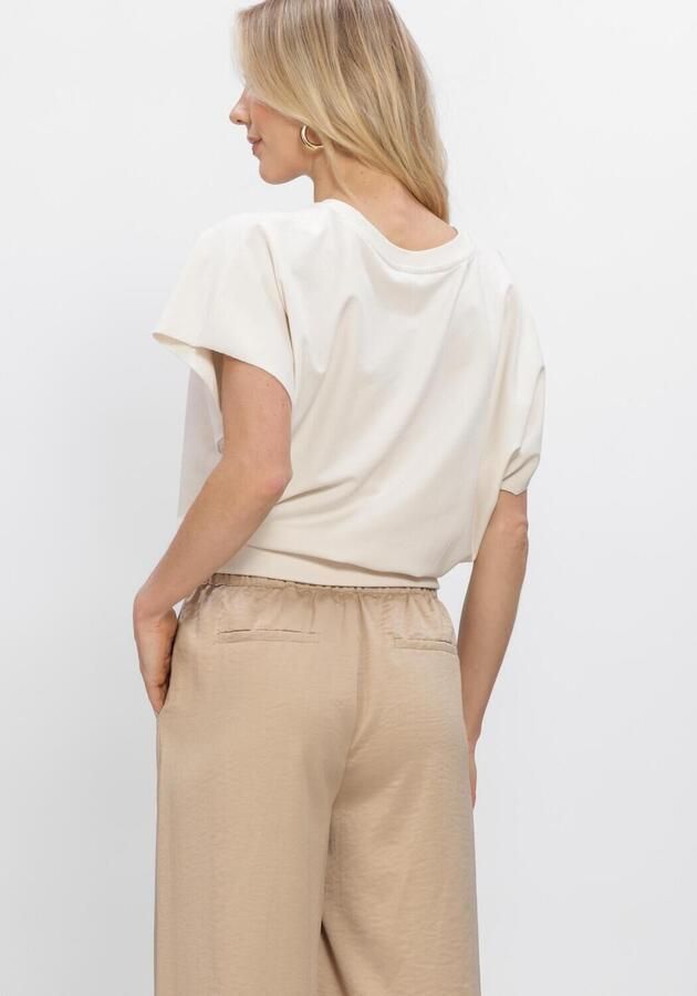 AMAYA AMSTERDAM Dames Tops & T-shirts Muck Shirt Ecru - Foto 3