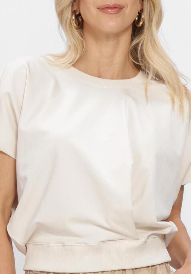 AMAYA AMSTERDAM Dames Tops & T-shirts Muck Shirt Ecru - Foto 4