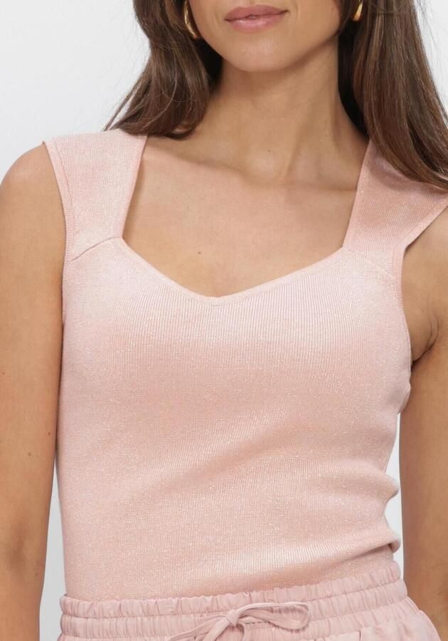 AMAYA AMSTERDAM Dames Tops & T-shirts Sunroot Top Lichtroze - Foto 3