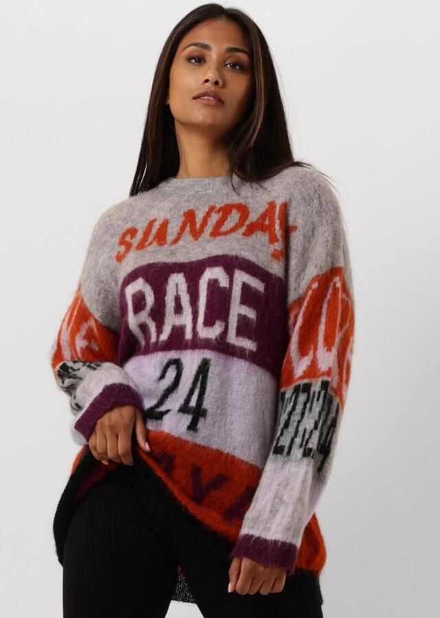 Amaya Amsterdam Stijlvolle Amsterdam Pullover voor Racen Orange Dames - Foto 4