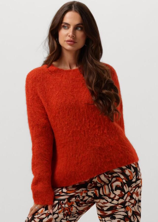 AMAYA AMSTERDAM Dames Truien & Vesten Bobbie Knitwear Oranje - Foto 4