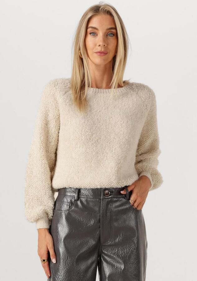 AMAYA AMSTERDAM Dames Truien & Vesten Jessie Knitwear Ecru - Foto 4