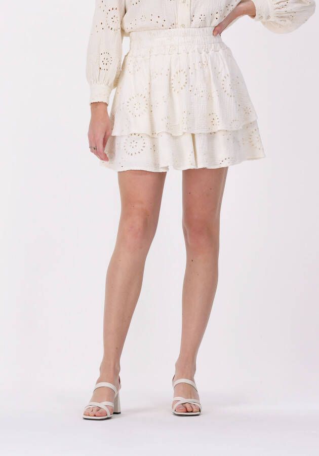 Amaya Amsterdam Belle Minirok Gebroken Wit White Dames