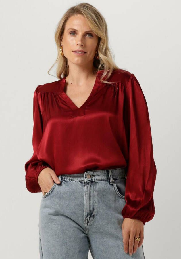 Amaya Amsterdam Stijlvolle Blouse voor Vrouwen Rood Dames
