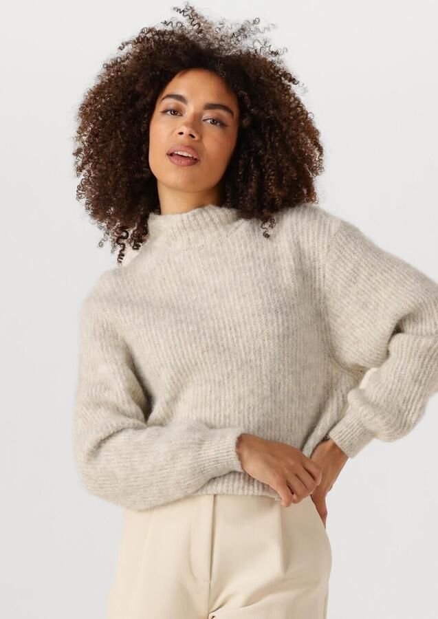 American vintage Gezellig Gebreide Trui met Oversized Pasvorm Gray Dames