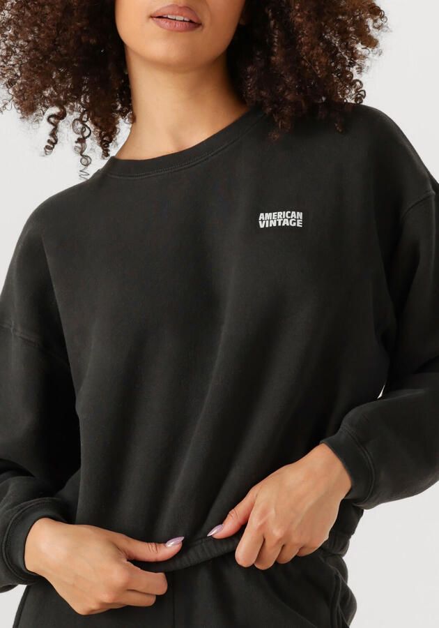 American vintage Izubird Zwarte Trui met Ronde Hals Black Dames - Foto 3