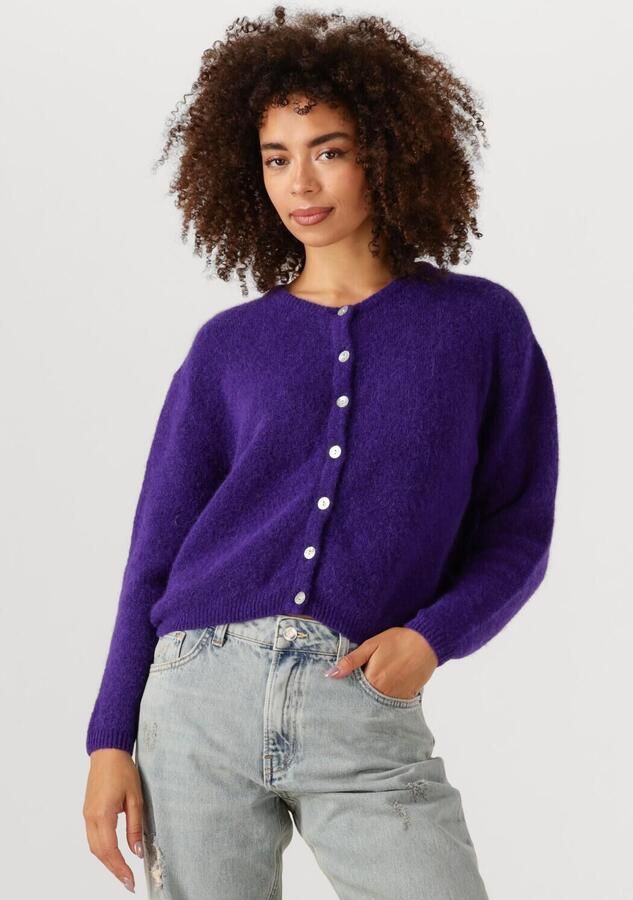 AMERICAN VINTAGE Dames Truien & Vesten Vitow Cardigan Paars - Foto 4