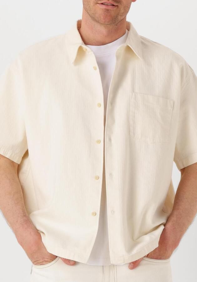 AMERICAN VINTAGE Heren Overhemden Koybay Ecru - Foto 3