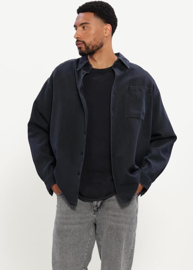 AMERICAN VINTAGE Heren Overshirts Lycaz Overshirt Donkerblauw