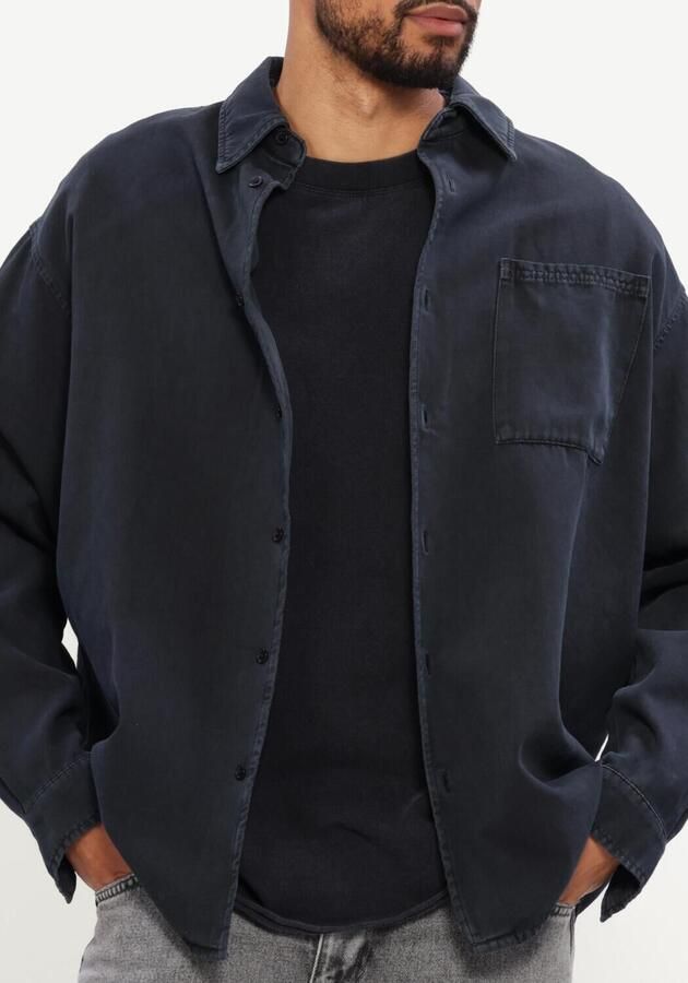 AMERICAN VINTAGE Heren Overshirts Lycaz Overshirt Donkerblauw - Foto 4
