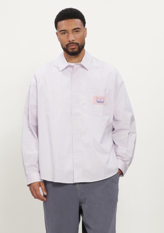 AMERICAN VINTAGE Heren Overshirts Soabird Roze