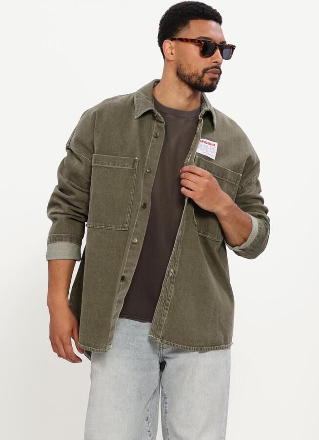 AMERICAN VINTAGE Heren Overshirts Uzatown Khaki