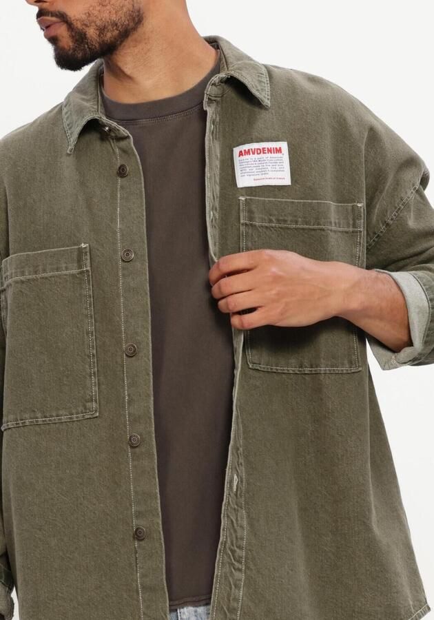 AMERICAN VINTAGE Heren Overshirts Uzatown Khaki - Foto 4