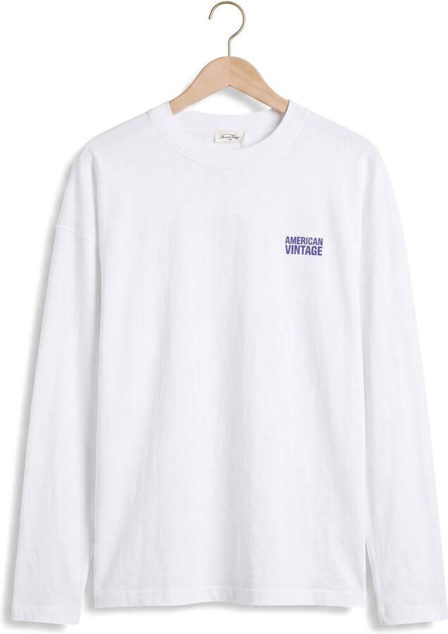 AMERICAN VINTAGE Heren Polo's & T-shirts Gixy Wit - Foto 2