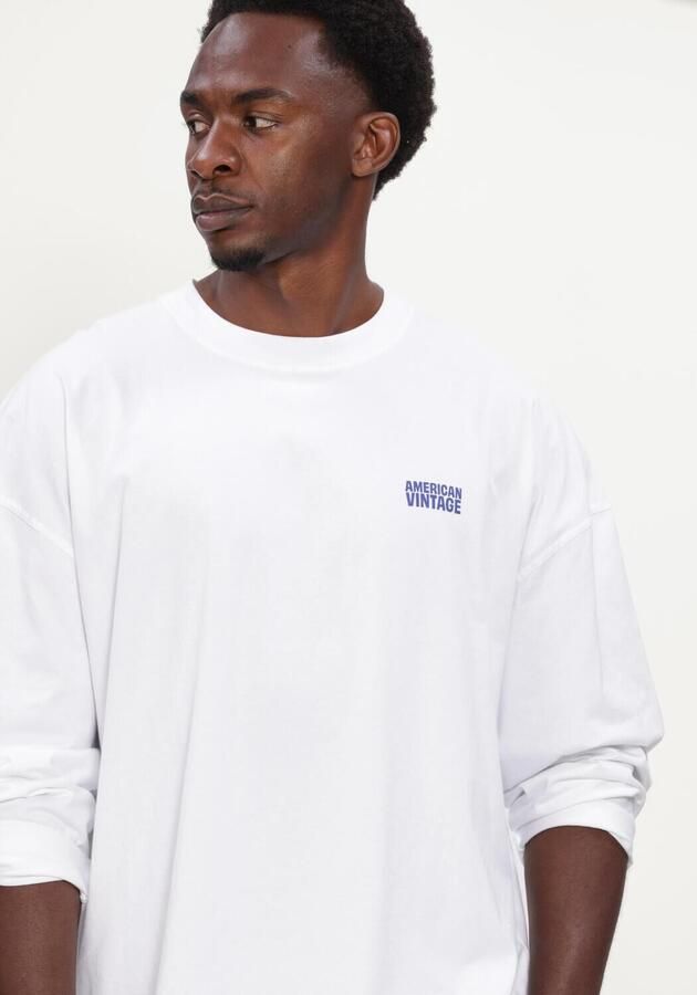 AMERICAN VINTAGE Heren Polo's & T-shirts Gixy Wit - Foto 4