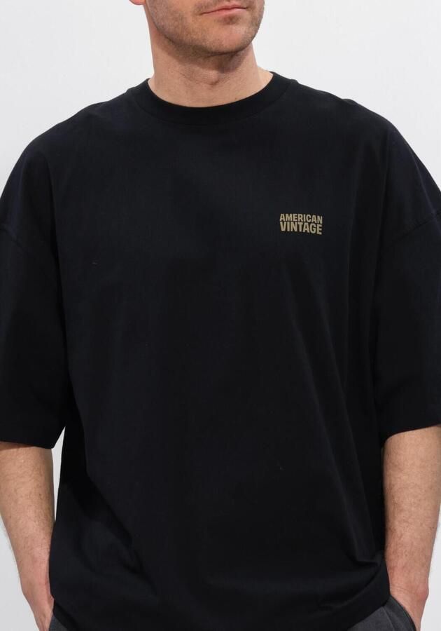 AMERICAN VINTAGE Heren Polo's & T-shirts Gixy Zwart - Foto 4