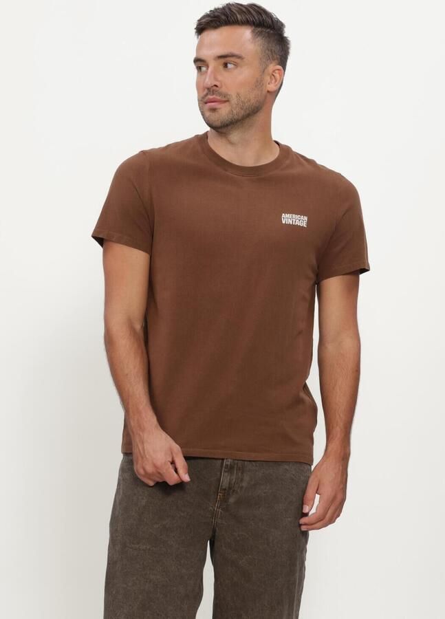 AMERICAN VINTAGE Heren Polo's & T-shirts Ykobow Bruin