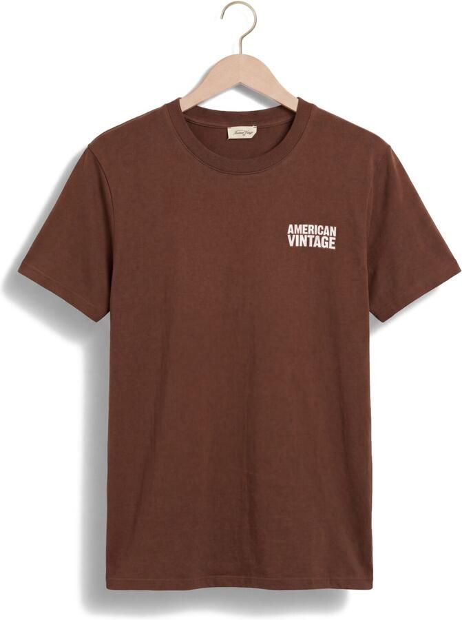 AMERICAN VINTAGE Heren Polo's & T-shirts Ykobow Bruin - Foto 2