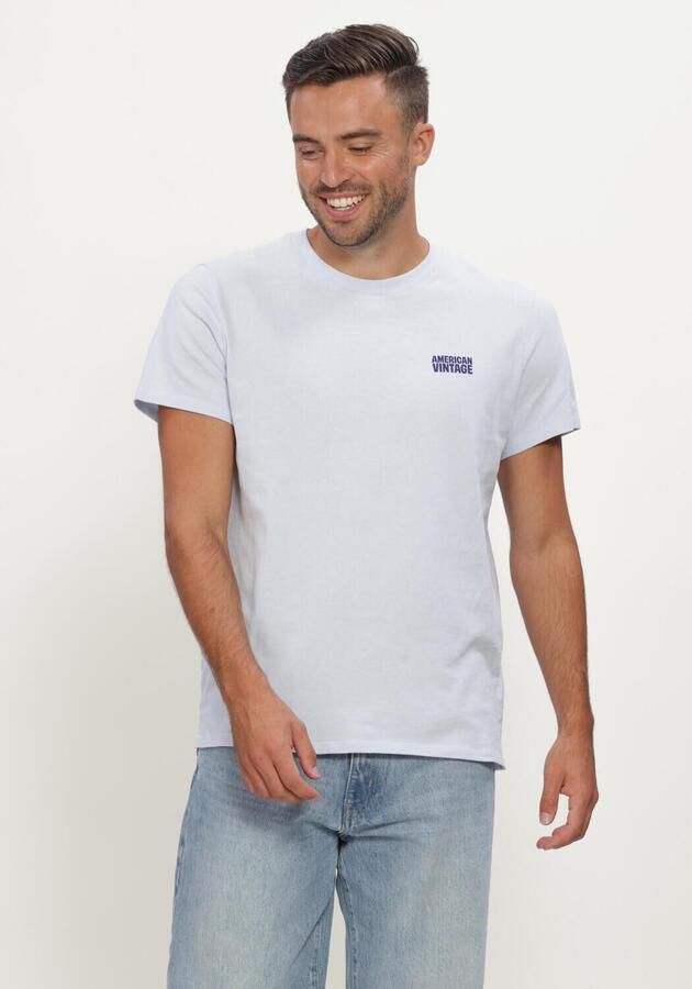 AMERICAN VINTAGE Heren Polo's & T-shirts Ykobow Lichtblauw