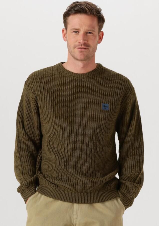 AMERICAN VINTAGE Heren Truien & Vesten Crashway Crew Khaki - Foto 4