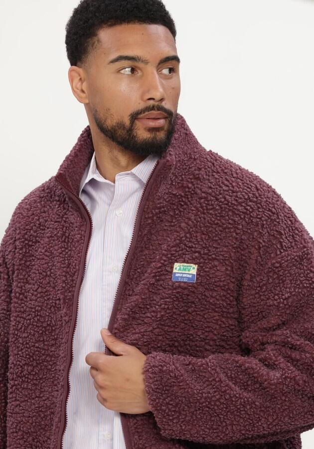 AMERICAN VINTAGE Heren Truien & Vesten Hoktown Zip Bordeaux - Foto 4