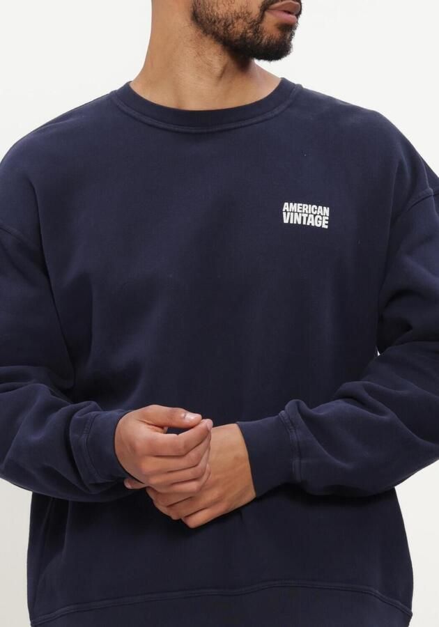 AMERICAN VINTAGE Heren Truien & Vesten Plizzy Crew Donkerblauw - Foto 4