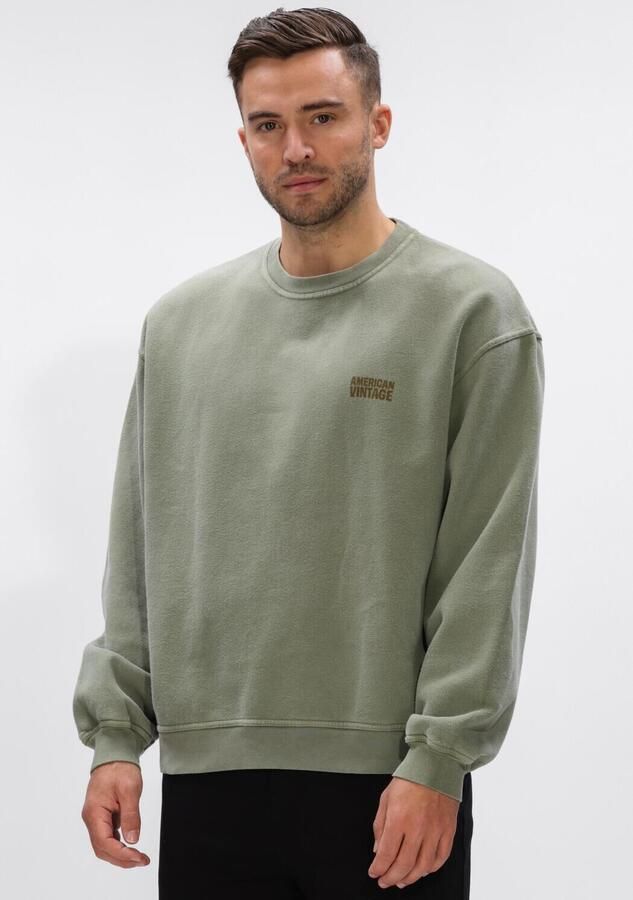 AMERICAN VINTAGE Heren Truien & Vesten Plizzy Crew Khaki