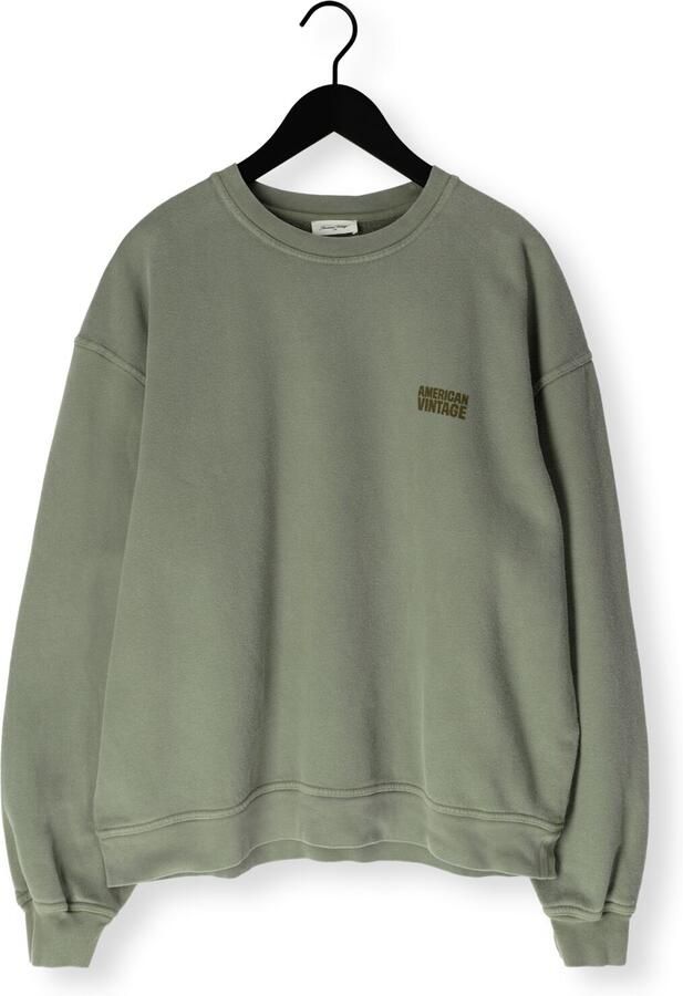 AMERICAN VINTAGE Heren Truien & Vesten Plizzy Crew Khaki - Foto 4