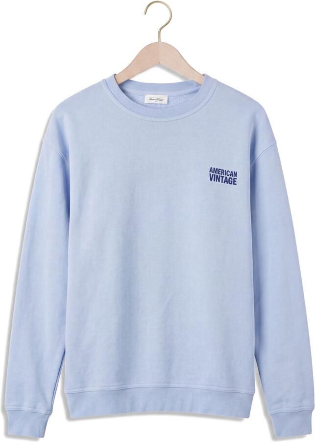 AMERICAN VINTAGE Heren Truien & Vesten Plizzy Crew Lichtblauw - Foto 2
