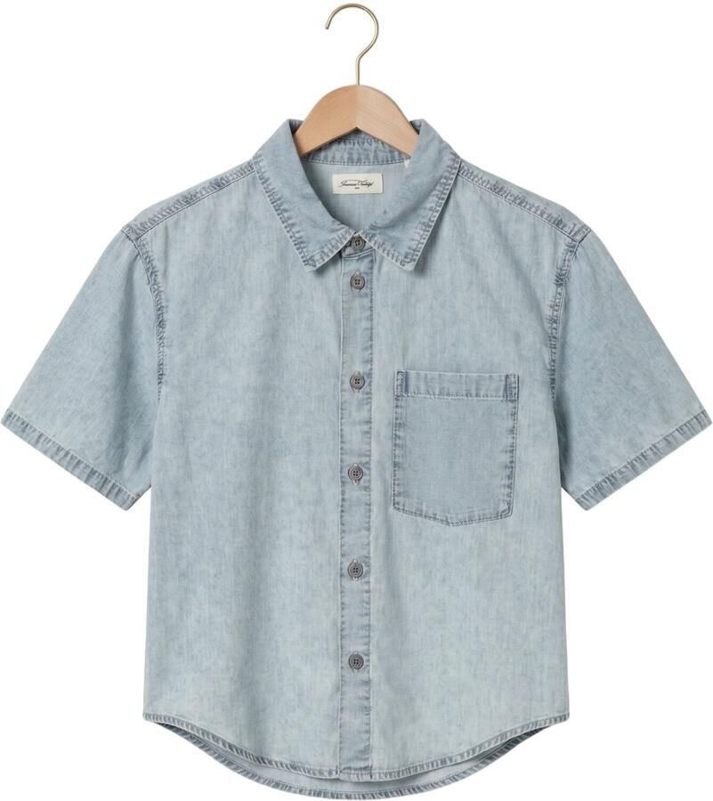 AMERICAN VINTAGE Jongens Overhemden Paybou Lichtblauw