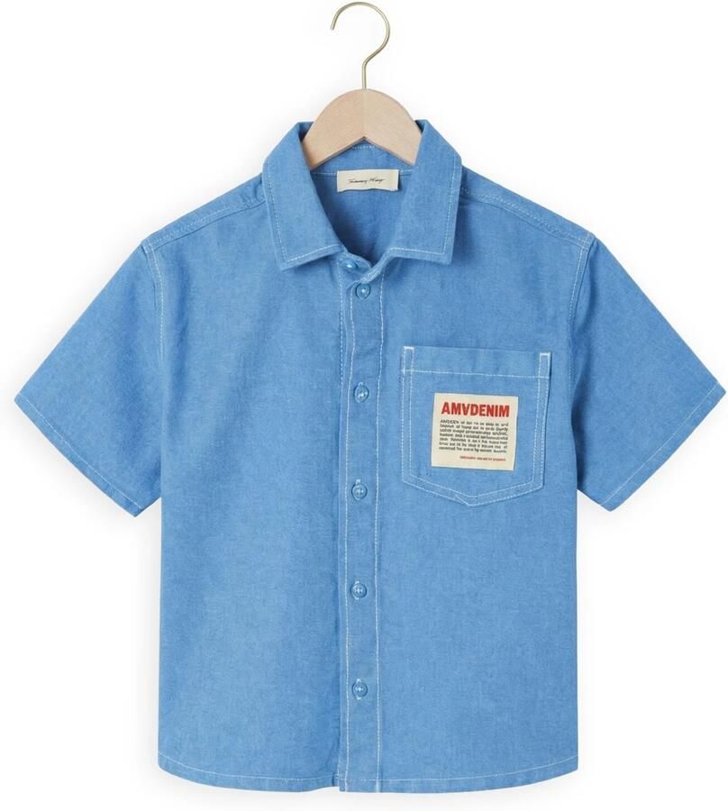 AMERICAN VINTAGE Jongens Overhemden Pusway Blauw