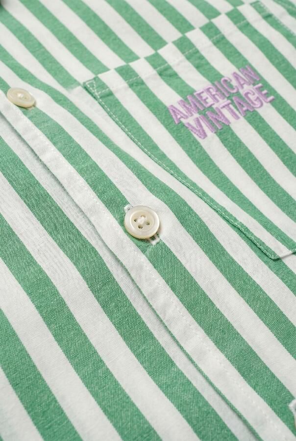 AMERICAN VINTAGE Jongens Overhemden Vextown Groen - Foto 2